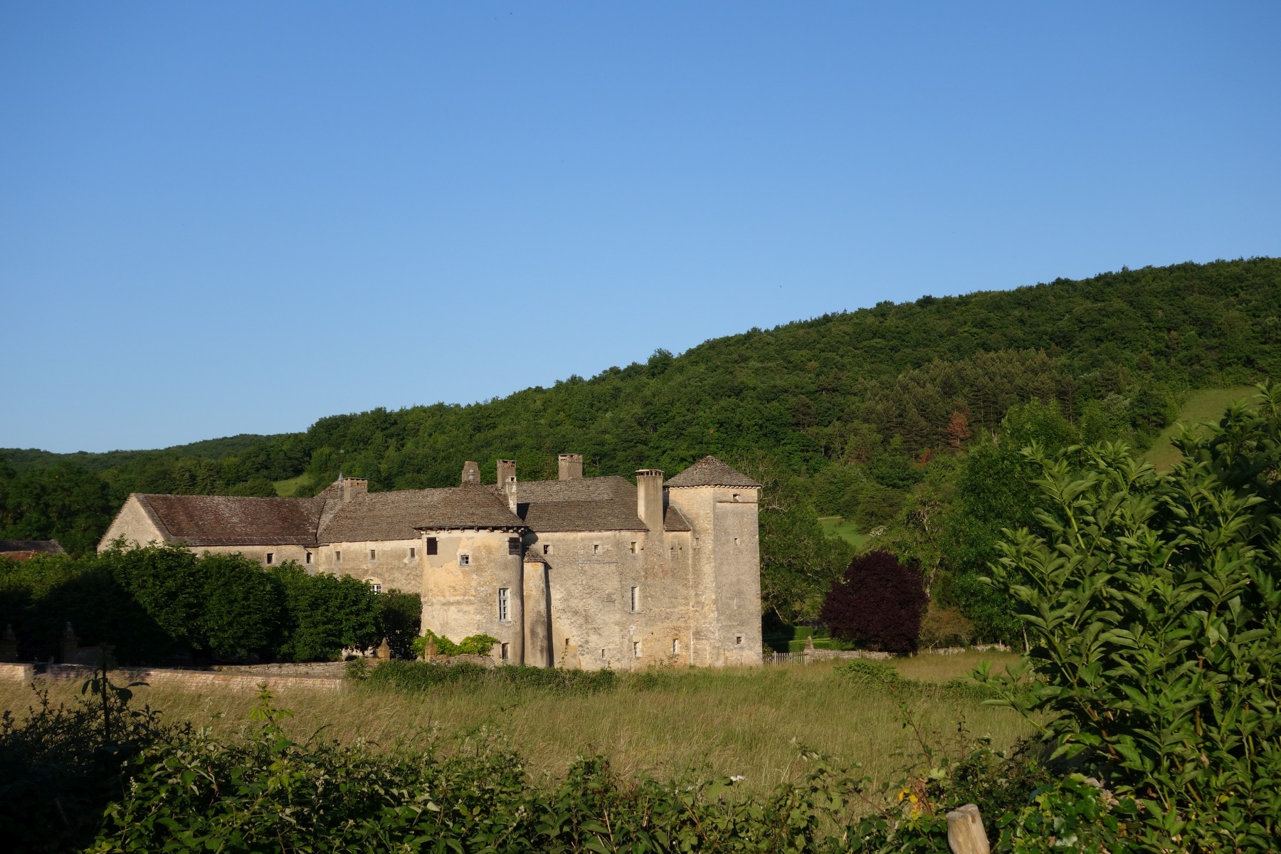 Eine Burg in Burgund