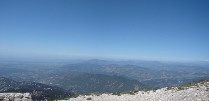 Panoramablick vom Mont Ventoux