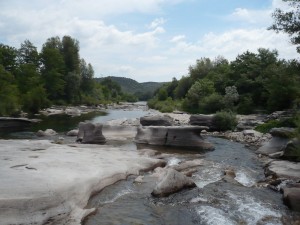 Steiniges Flussbett