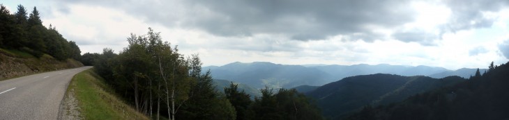 Panorama auf dem Weg zum Le Markstein