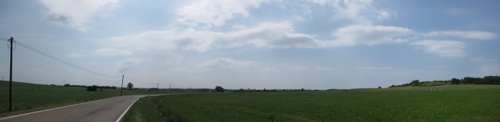 Panoramabild vom Bayrischen Flachland