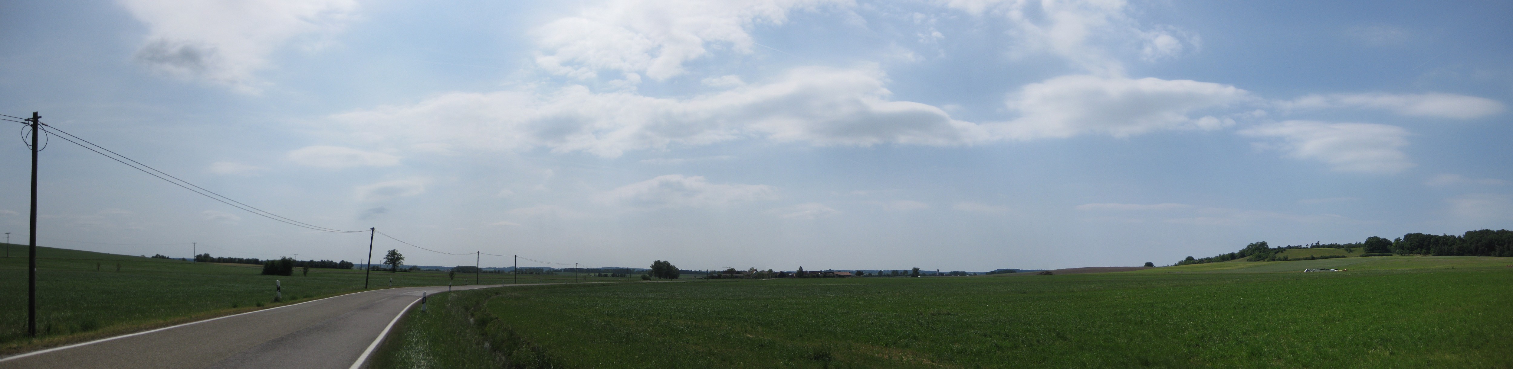Panoramabild vom Bayrischen Flachland