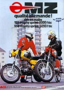 Franzöische MZ Werbung  - 1976
