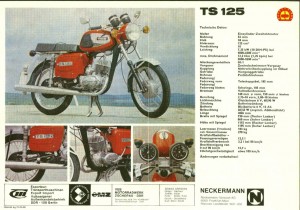 Neckermann TS 125 Werbung