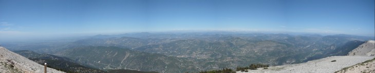 Panoramablick vom Mont Ventoux
