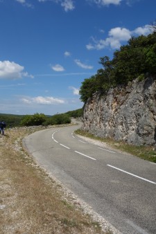 Kurvige Strecke an der Ardèche